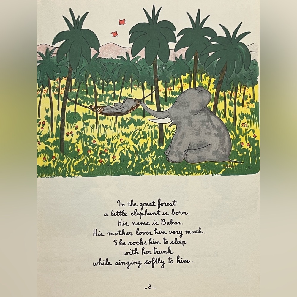 Vintage Dandelion Library Book – The Story of Babar & Heidi – 1960 Edition - Picture 5 of 15